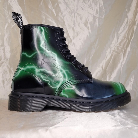 Dr. Martens 1460 Flash lightning print black leather boots - Picture 3 of 7